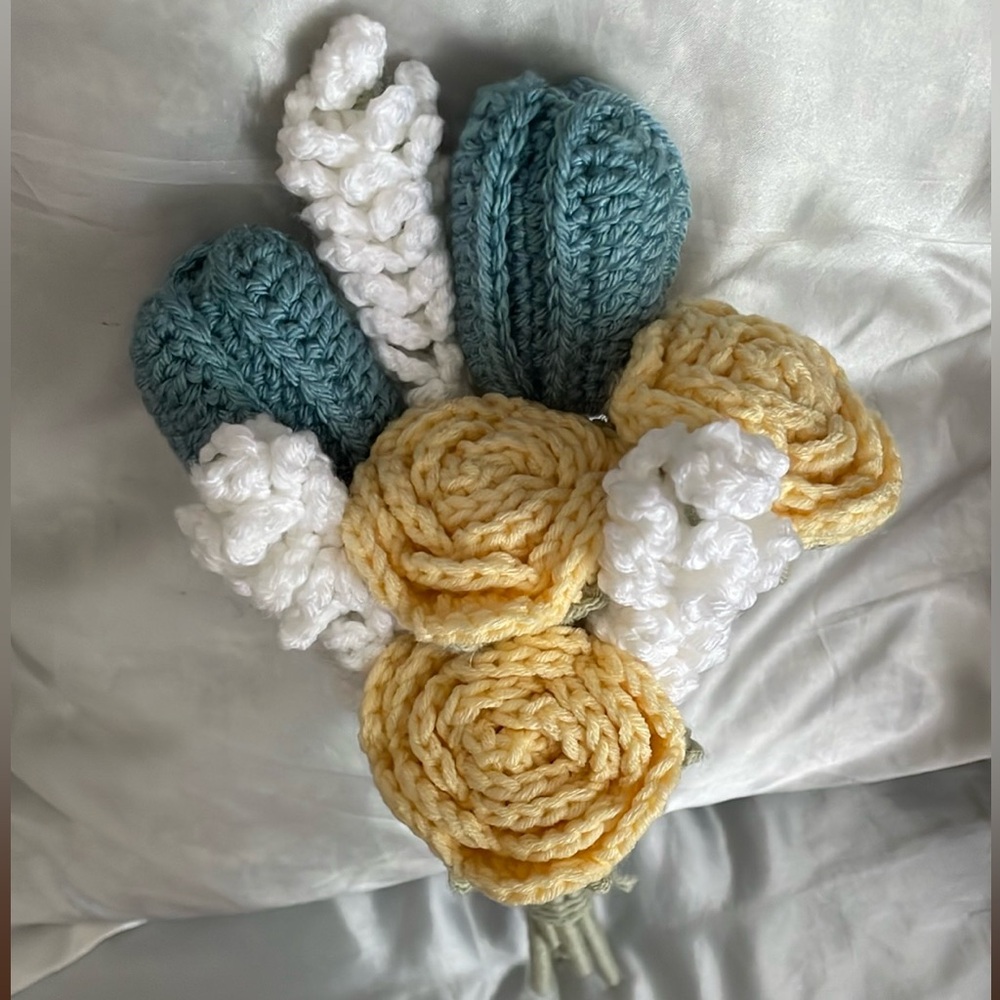 Handmade Crochet Flower Bouquet